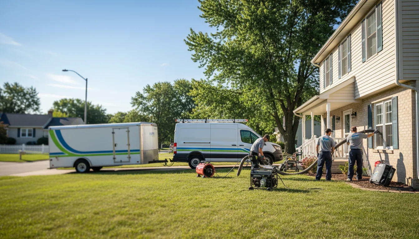 Flooded Basement Restoration And Cleanup With Repair in West Jefferson, OH near me